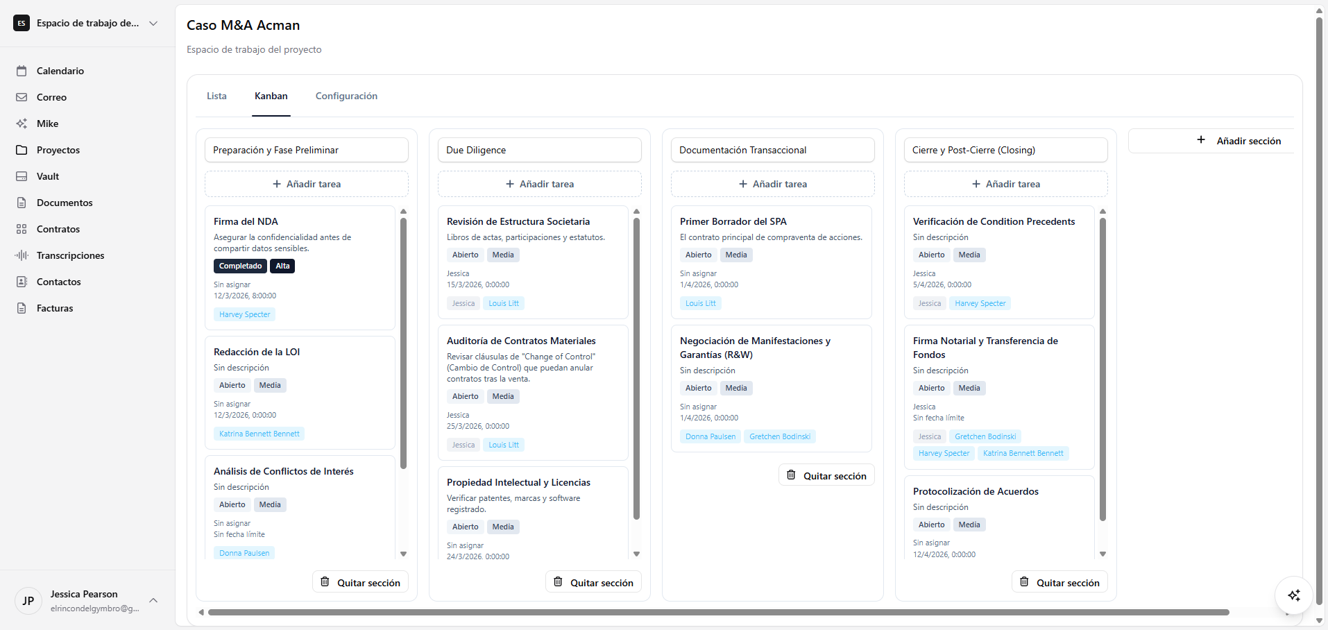 Matters product screenshot